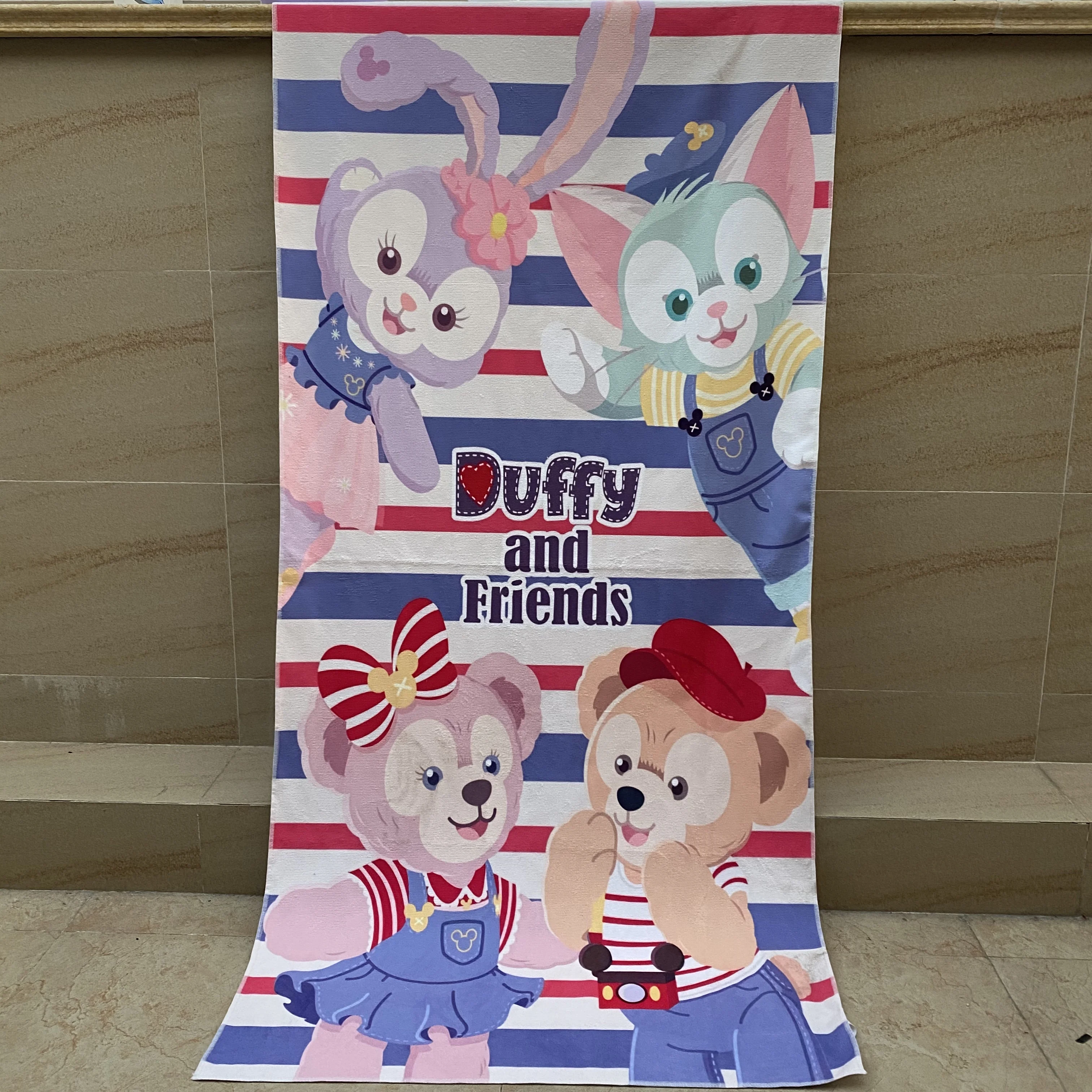 

Детское влагопоглощающее полотенце Duffy and friends быстросохнущее плавательное полотенце с принтом для девушек