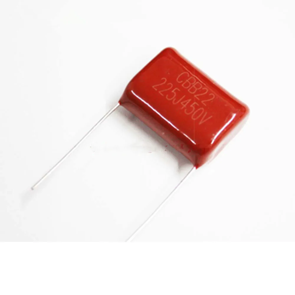 

10pcs 450V 2.2uF 10pcs CBB Polypropylene film capacitor pitch 20mm 225 2.2uF 450V