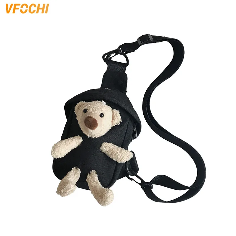 

VFOCHI 2021 New Boy Girl Shoulder Bag Cute Tedder Bag for kids Crossbody Chest Bag 8*18*19cm Casual Unisex Childresn Toy Bag