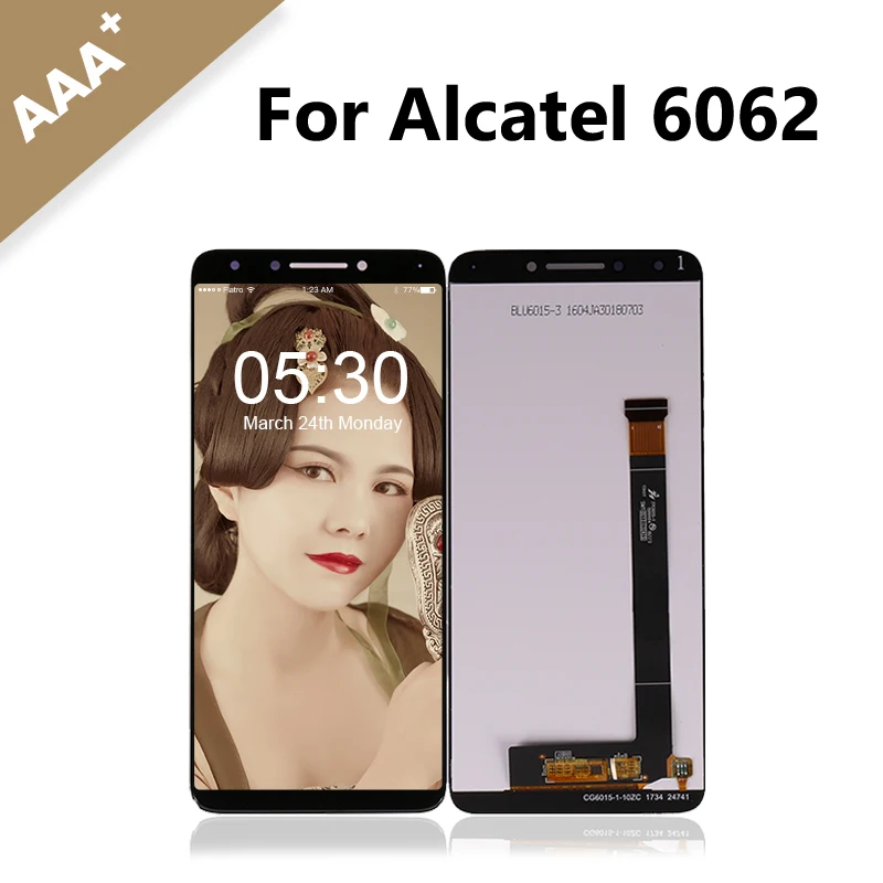 Черный lcd for Alcatel 7 6062 OT OT6062 ЖК дисплей Дисплей + Сенсорный экран Digitizer Ассамблеи
