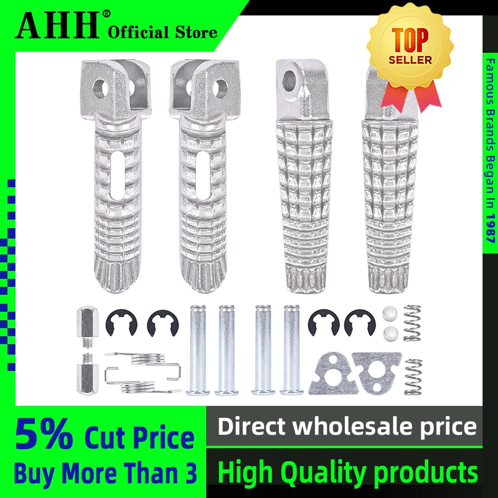 

AHH Foot Pegs Pedal Rest Front and Rear Footpegs Footrest For SUZUKI GSR400 GSR600 GSXR600 GSXR750 GSXR1000 GSXR1300 B-king