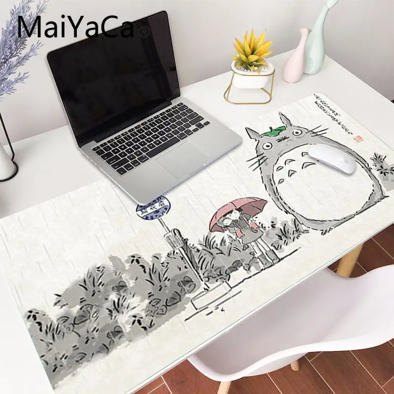 maiyaca my neighbor totoro laptop gaming mice mousepad gaming mouse pad large deak mat 700x300mm for overwatchcs go free global shipping