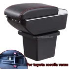 Подлокотник центральной консоли для toyota corolla verso, центральный контейнер для хранения, подстаканник, аксессуары, USB зарядка