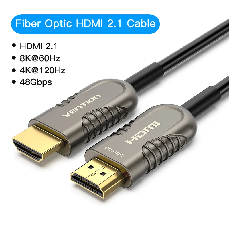 

New 8K HDMI 2.1 Cable 120Hz 48Gbps Fiber Optic HDMI Cable Ultra High Speed HDR eARC for HD TV Box Projector PS5 Cable HDMI