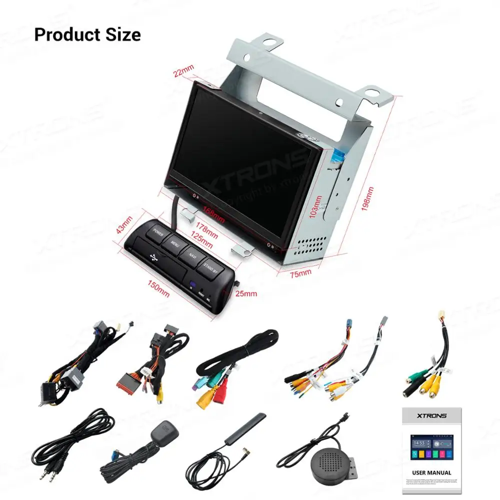 Автомобильный радиоплеер XTRONS 7 дюймов Android 10 0 для Land Rover Freelander 2 2007 2008 2009 2010 2011 2012 GPS