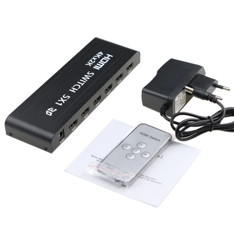 4K 30Hz 5x1 HDMI переключатель 5 портов в 1 выход 4 коммутатор с удаленным портом