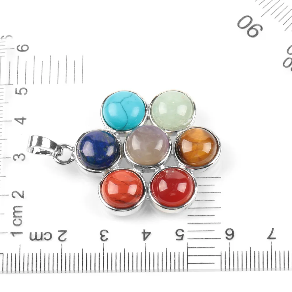 Подвеска из натурального камня Seven Chakra мужские и женские ювелирные изделия