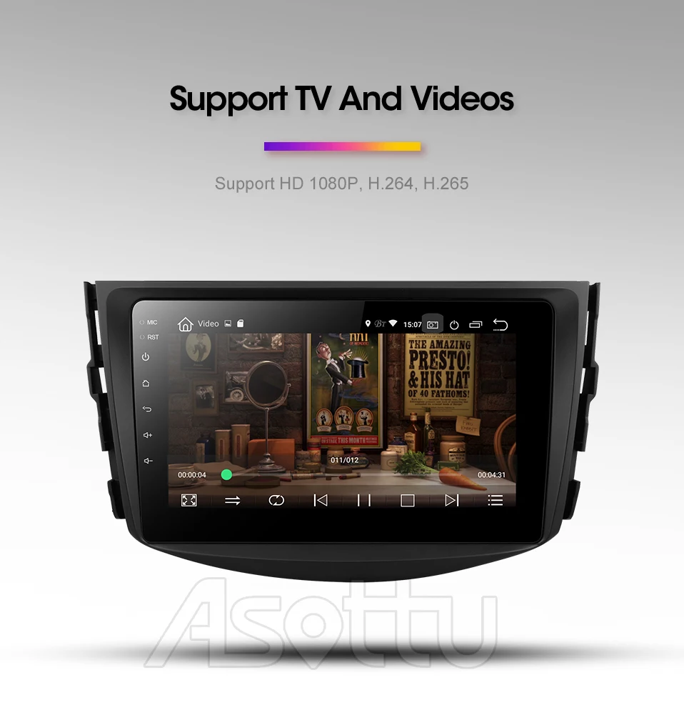 Asottu CRAV48060 Android 9,0 PX30 автомобильный DVD gps навигатор palyer автомобильный dvd-плеер для toyota rav4 2007 2008 2009 2010 2011
