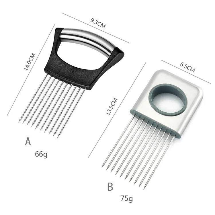 Луковая игла из нержавеющей стали вставка для лука инструмент нарезки фруктов и