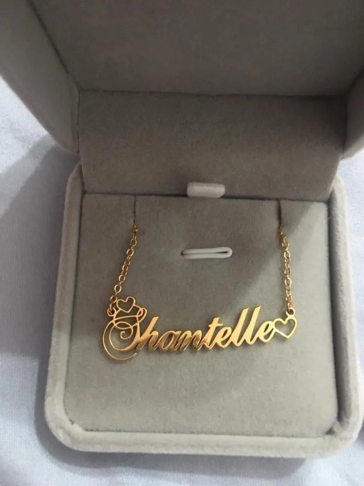 Именное ожерелье на заказ двойной пустой кулон табличка с именем из нержавеющей