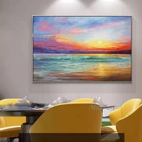 new abstract seascape oil painting canvas art 100 hand painted bedroom wall decoration paintings canvas art unframed artwork