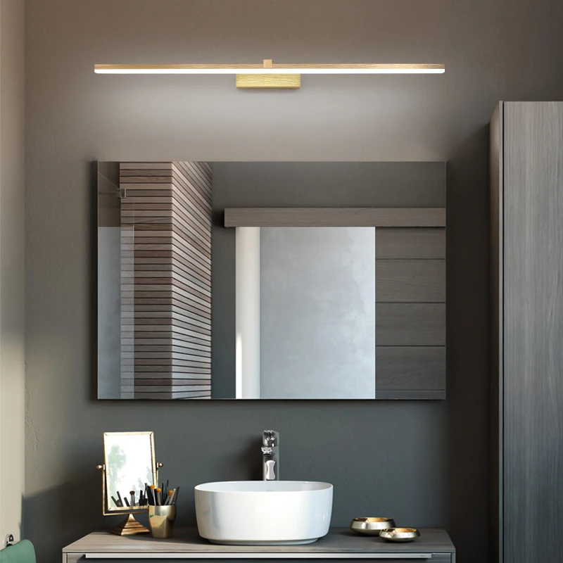 

Led Mirror Lights Deco 90-260V Make up Mirror Wall Lamp Gold Drawing Modern for Mirror Washroom Home Wall Mounted 400/600/800mm