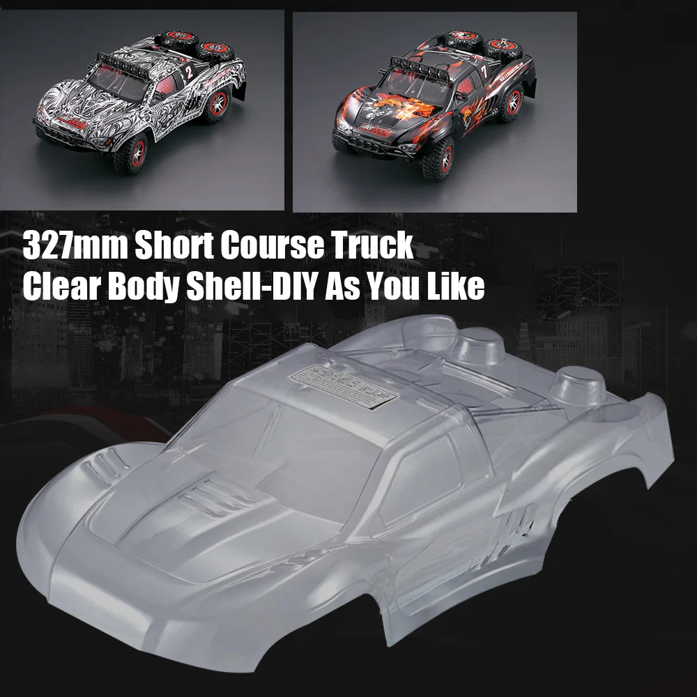 KillerBody 48033 327 мм короткий курс грузовик прозрачный корпус Рама для 1/10 Traxxas HPI AE дрейф