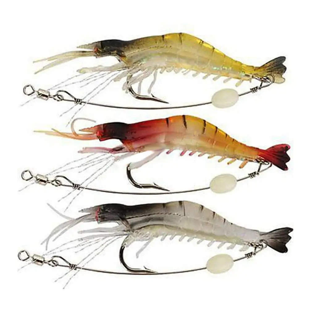 

3Pcs 9cm 6g Fishing Lures Shrimp Fishing Artificial Lifelike Lure Wobbler Shrimp Shaped Swim Bait Fish Tackle