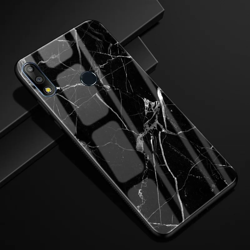 41 Для Asus Zenfone Max Pro M1 ZB601KL Чехол Жесткий PC стеклянный чехол для телефона черный ТПУ бампер чехол для Asus Zenfone Max Pro M1 ZB602KL - Цвет: 41
