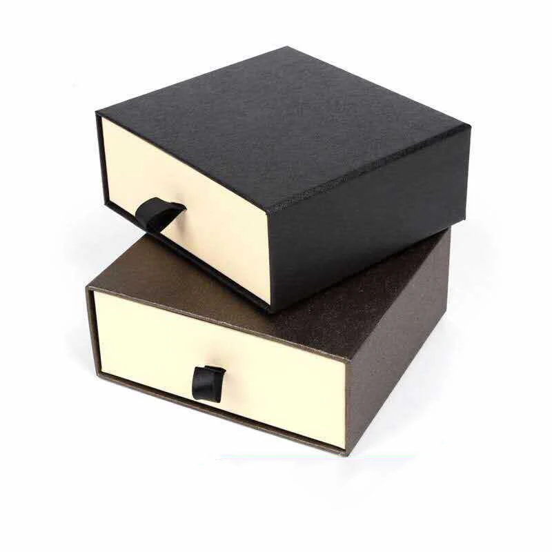 1/2/5Pcs Luxury Belt Packaging Box Square Slider Drawer Gift Boxes For Celebrations Groomsmen Proposal Presents Leather Belt Box