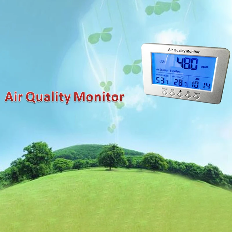 Монитор качества воздуха Home Smart Portable CO2 TVOC детектор температуры и