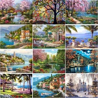 5d diamond painting landscape forest diy round rhinestone embroidery cross stitch home decoration painting christmas gift