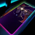 Genshin Impact ковры геймеры Rgb коврик для мыши милый Xxl ковер с аниме комнатные геймерские подушки ПК ноутбук Топ коврик Slipmat Xxxl Com Led ковер