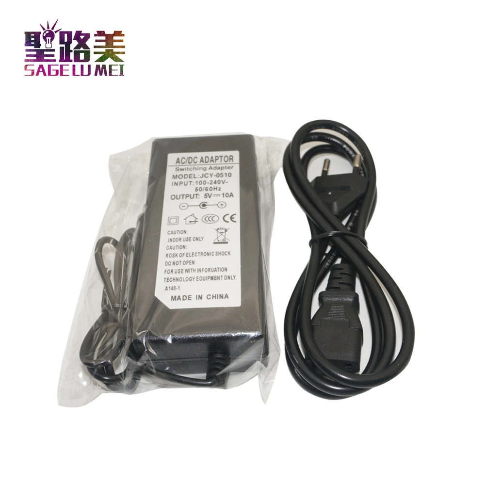 Адаптер питания для светодиодных лент WS2812B LPD8806 WS2801 пластиковый трансформатор