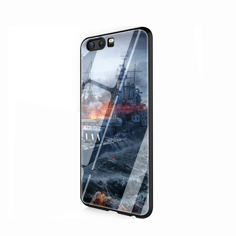 EWAU World of Warships чехол из закаленного стекла для телефона для huawei Y6 Y9 mate 20 Honor 7A 8X9 10 Lite Pro - Цвет: G2