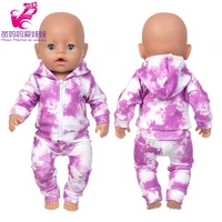 new born baby doll clothes hooded sweater for 18 girl doll jacket toys doll outfits