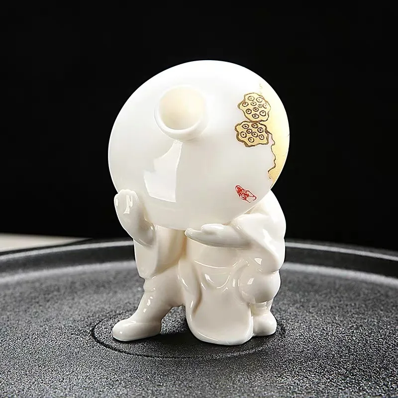 Креативный подстаканник из белого фарфора домашнее украшение для питомцев