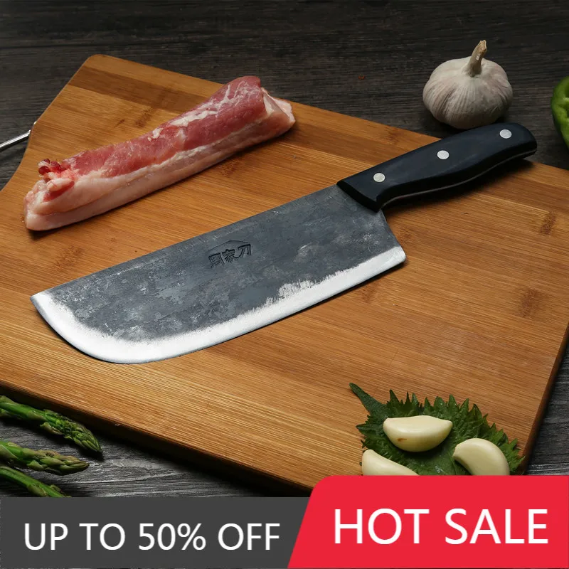 

Бесплатная доставка ZHOU кованый шеф-повар мясницкий нож ручной работы профессиональный нож для обвалки разделенное мясо мясницкий нож ...
