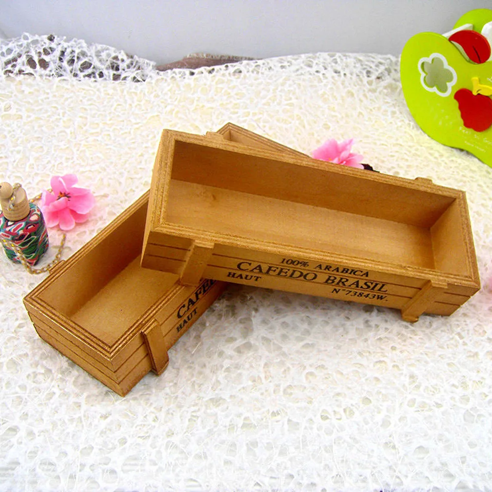 Цветочный горшок винтажные деревянные ящики цветочный кухонная безделушка