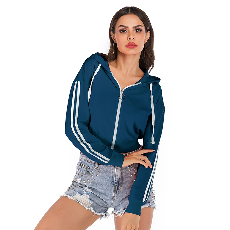 

Trend comfortable women's hoodie spring/autumn 2020 street style shoot hoodie zipper hoodie