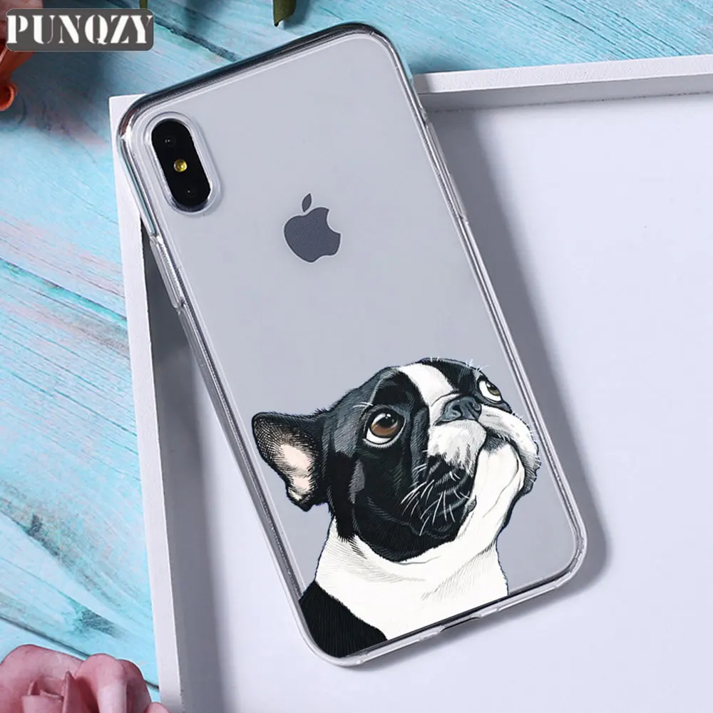 TPU D916 Забавный милый чехол для телефона с котом, собакой и животными для iPhone 11 pro max 5 SE 5 S 4S 6 6S 8 7 Plus X XR XS MAX прозрачный силиконовый чехол из ТПУ - Цвет: TPU D916