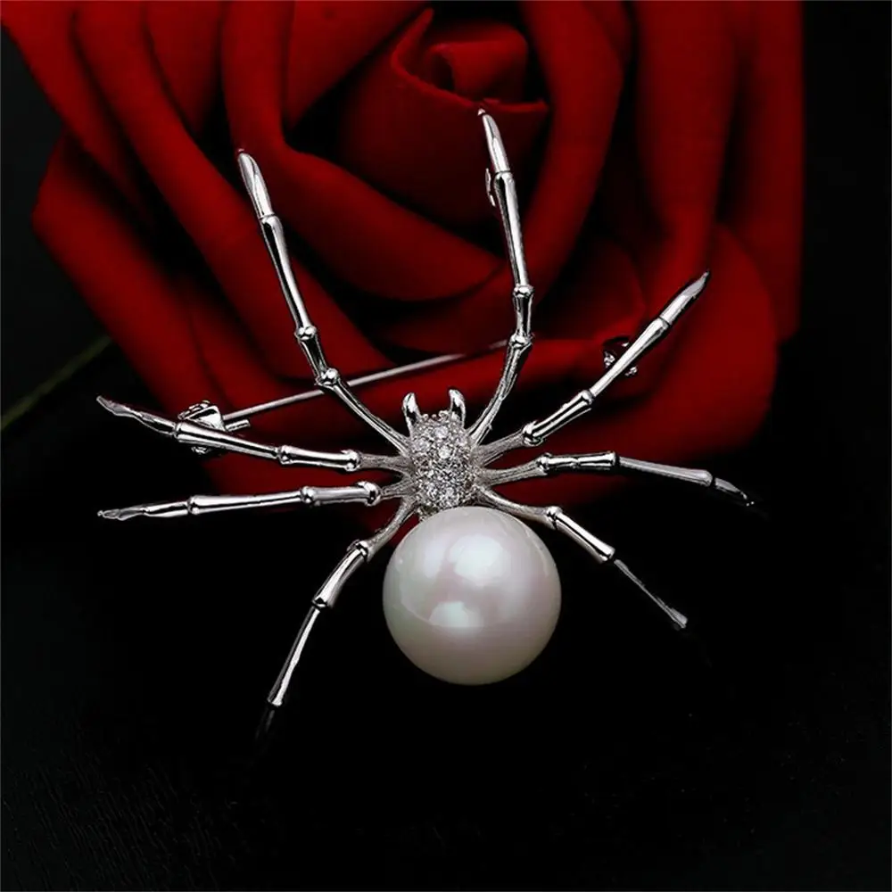 Women Pins Spider Brooch High-End Female Boutonniere Gift With Jewelry Scarf Tie Hat Coat Halloween gift enamel pin 2019 | Украшения и
