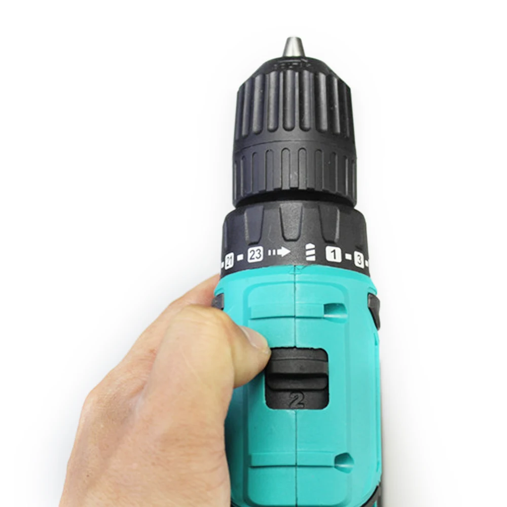 

ALLSOME 21V Brushless Cordless Electric Screwdriver Rechargeable Impact Drill Adjustable Speed with LED Power Tools 10mm
