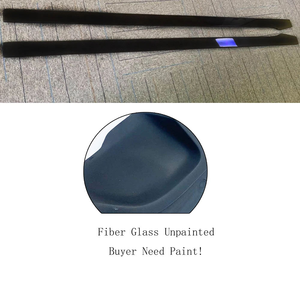 FRP Skirt 1 пара боковая юбка из углеродного волокна для Benz C205 W205 Coupe C200 C220 C300 C43 C63 AMG 2 двери - Цвет: FRP Skirt