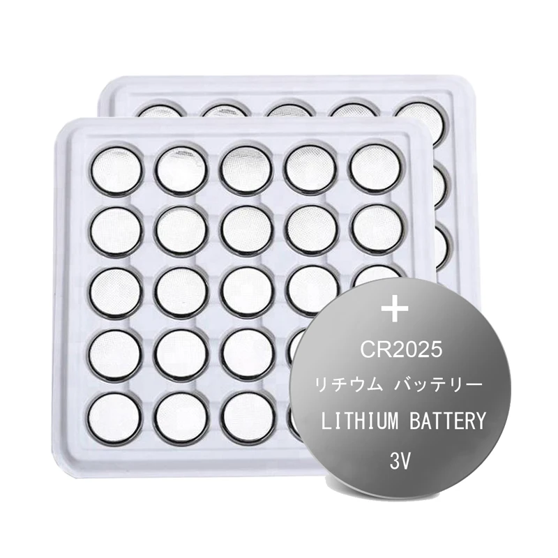 

50pcs CR2025 CR 2025 ECR2025 BR2025 DL2025 KCR2025 LM2025 3V Lithium batteries For Camera Watch Button cell Battery