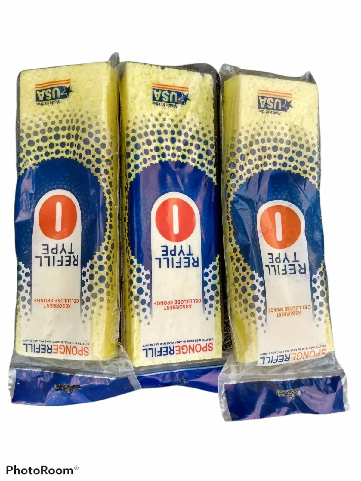 

3 насадки для швабры, тип 1, желтая целлюлоза коврик бабочка, сжимаемая головка для чтения!