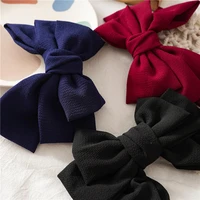 spring summer 2020 spring hairpin solid color three layer large bow hair accessories