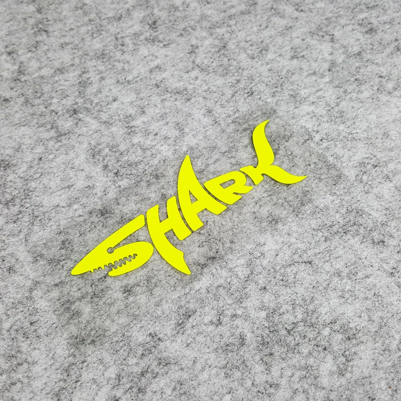 

GalonDeco G011 Fluorescein Yellow Shark Motorcycle Motocross Modification Waterproof Helmet Stickers and Decals Car Stickers