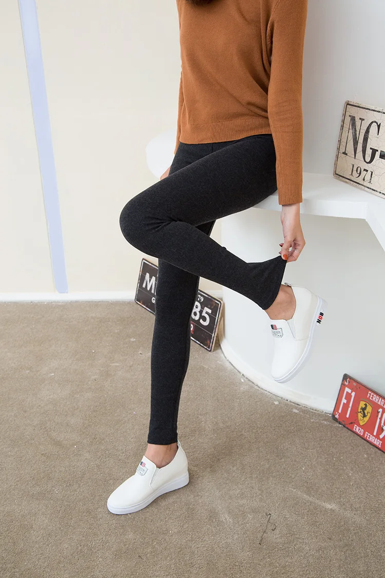 2019 осень и зима новые теплые леггинсы тонкие штаны для женщин|Легинсы| |