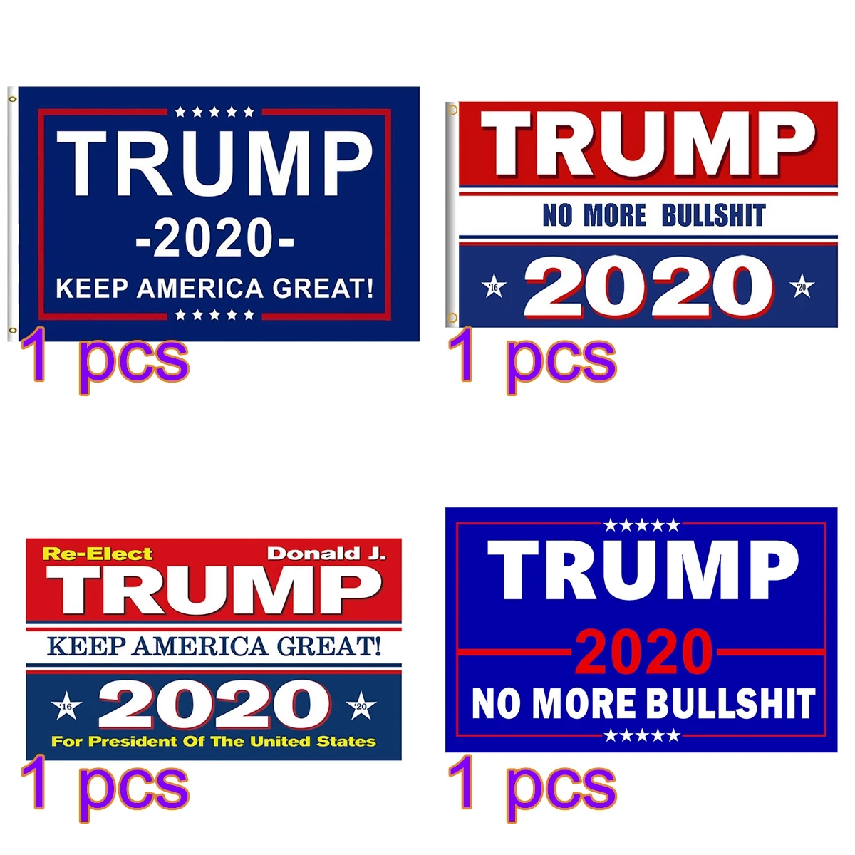 Квадратный ручной флаг декоративный 2020 президент США Трамп американский pattern