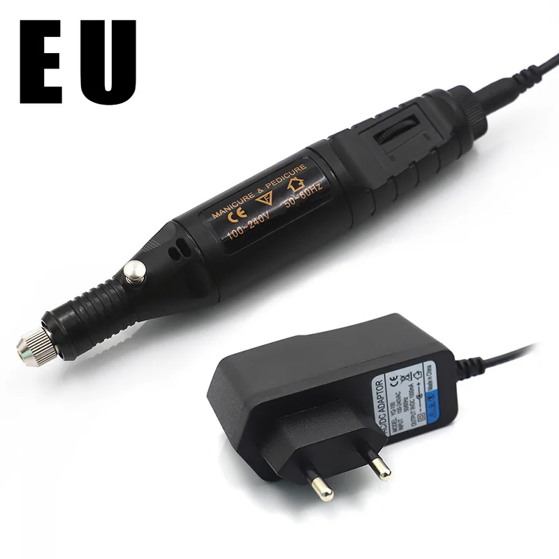 EU Electric Grinder Кожа Инструмент край электрическая полировка Slicker плоская/заостренная головка сандалового дерева Кожа ремесло DIY Инструменты для вырезания края Полировщик Slicker - Цвет: EU Electric Grinder