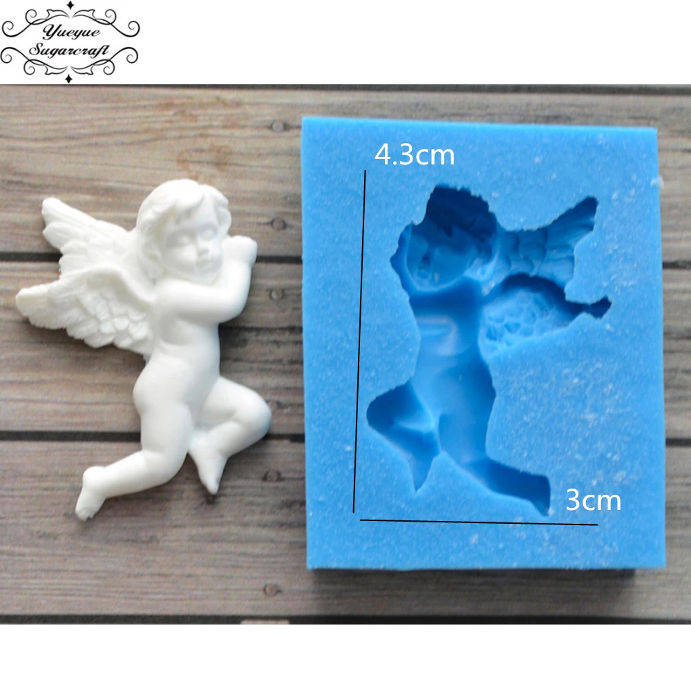 Yueyue Sugarcraft Angel baby силиконовая форма помадка форма для украшения торта инструменты форма для шоколадной мастики