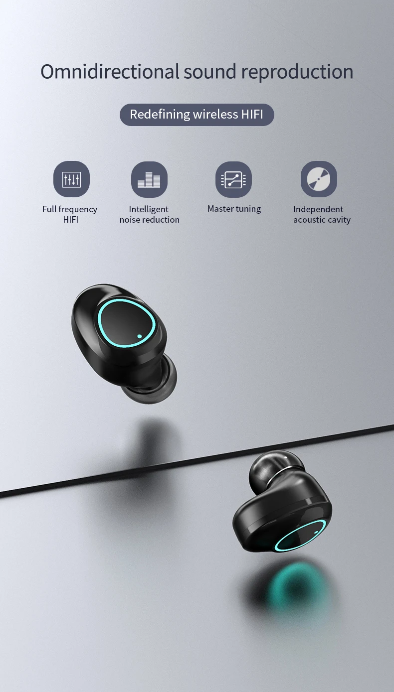 3000 мАч металлический зарядный чехол TWS беспроводные наушники 6D стерео HiFi Звук светодиодный дисплей Bluetooth гарнитуры IPX7 водонепроницаемые наушники