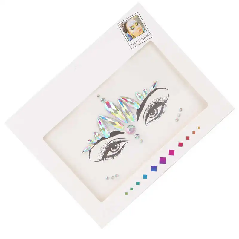 

Face Rhinestones Sticker Stylish Exquisite Face Jewels for Wedding Party for Carnival Costume