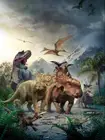 Прогулка с динозаврами Giant SILK плакат декоративной живописи 24x36 дюймов
