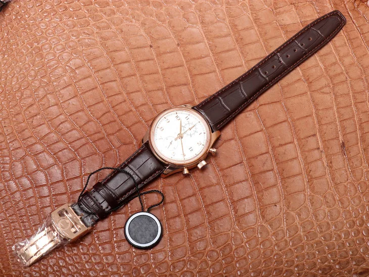 

Men's Watches Automatic Mechanical Watch IW390301 Multi-Function Chronograph Rose Gold Leather Strap 1:1 Replica Watch