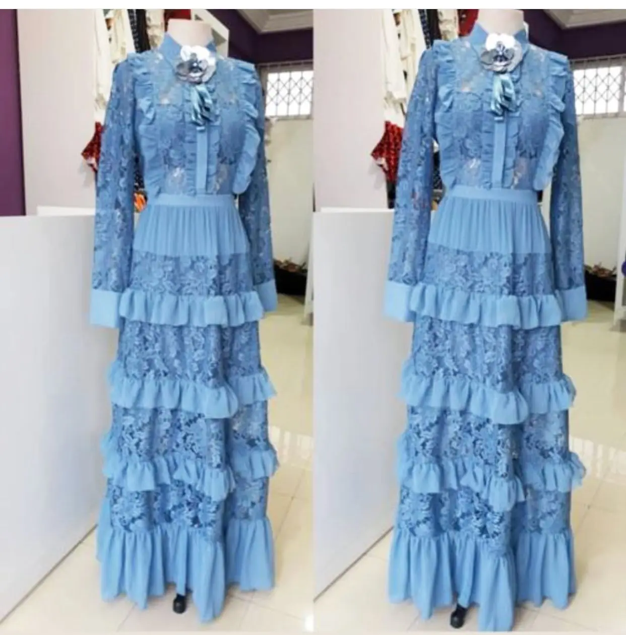 Летнее пикантное белое элегантное Африканское женское длинное платье кружевное