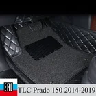Коврики для авто с защитной слой для Toyota land cruiser prado 150 лево руль 2014-2019г. авто аксессуары из экокожи в салон автомобиля.сдеолано в иркутске.индивидуальный пошив и ручная работа