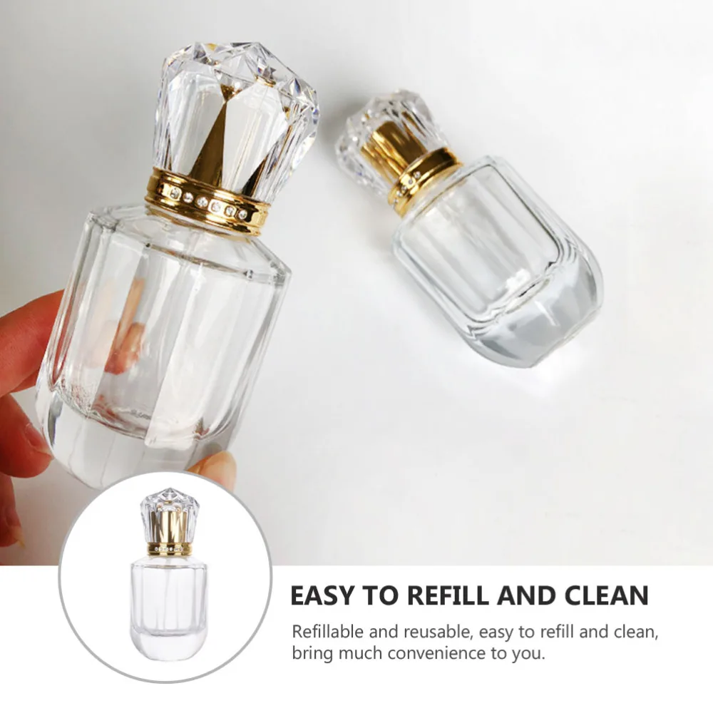 

30ml Spray Bottle Refillable Crystal Glass Atomizer Empty Fine Mist Spray Bottle