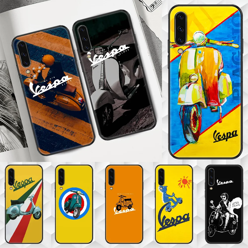Силиконовый чехол Vespa для Samsung Galaxy A 3 5 7 8 10 20 21 30 40 50 51 70 71 E S 2016 2018 4G|Бамперы| |